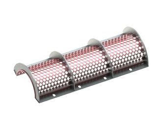 Screen basket 1300 wide, sheet thickness t=8 for Vecoplan 