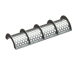 Screen basket 1582x8x573, Premium Line, 16 slotted holes, perforation Ø50, ligament 16 for Vecoplan LLC (Retech) 