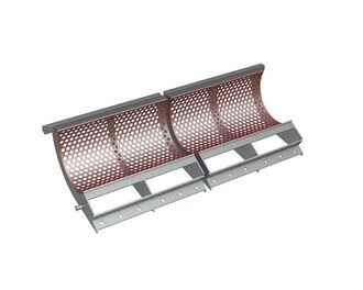 Screen basket 1840 wide, sheet thickness t=10 for Vecoplan 
