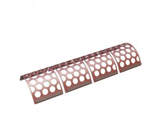 Screen basket 2030 mm wide, screen plate thickness t=12, 4-piece, perforation Ø100 ligament 25 for Vecoplan Vecoplan VAZ