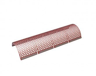 Screen basket 2030 mm wide, screen plate thickness t=12, 4-piece perforation Ø40 ligament 11.8 for Vecoplan Vecoplan VAZ