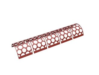 Screen basket 2520 wide, sheet thickness t=12 for Vecoplan LLC (Retech) 