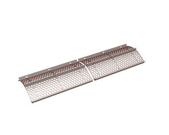 Screen basket 2x2488 mm wide, screen plate thickness t=10, 2-piece, perforation Ø40 ligament 9/10 for Vecoplan Vecoplan V-EBS 2500