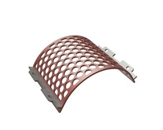 Screen basket 414 mm wide, screen plate thickness t=10, perforation Ø40 ligament 8, Hardox for Vecoplan LLC (Retech) Vecoplan V-ECO 1300