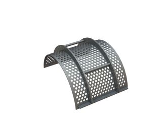 Screen basket 487 wide, plate thickness t=6 perforation Ø18, ligament 7.5 for Herbold Meckesheim GmbH Herbold SML 60/145