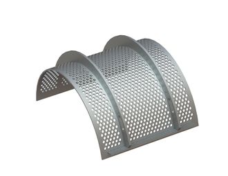 Screen basket 488 wide, plate thickness t=6, perforation Ø12, ligament 5 for Herbold Meckesheim USA - Resource Recycling Systems Inc. 