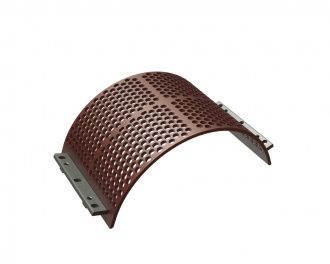 Screen basket 524 wide, sheet thickness t=15 for Lindner Recyclingtech Lindner Komet 2800 (A)
