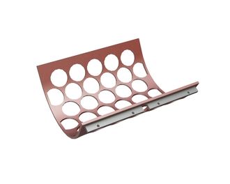 Screen basket 644 wide, plate thickness t=12 perforation Ø100, ligament 10, Hardox for BHS-Sonthofen GmbH 