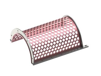 Screen basket 782 wide, sheet thickness t=10 for Vecoplan LLC (Retech) 