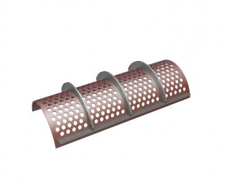 Screen basket 790 width, screen plate thickness t=6, perforation Ø6, ligament 4, Hardox for Herbold Meckesheim USA - Resource Recycling Systems Inc. Herbold SMS 30/80