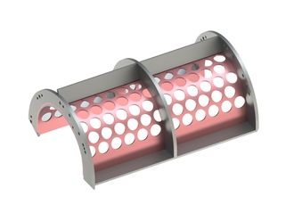 Screen basket 796 wide, sheet thicknes t=6 for WEIMA America Inc. 
