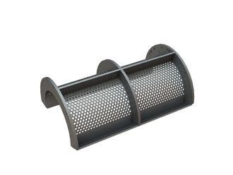Screen basket 796 wide, sheet thickness t=6 for WEIMA America Inc. 