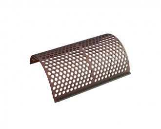 Screen basket 999 mm wide, screen plate thickness t=12, Hardox perforation Ø35 ligament 11.8 for Vecoplan LLC (Retech) 