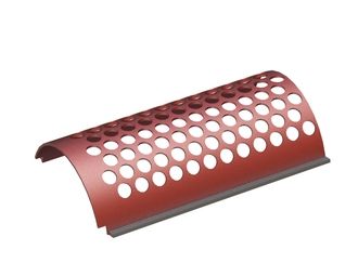 Screen basket left 1037 wide, sheet thickness t=10 hole Ø60, bar width 17/18.1 for Eldan Recycling 