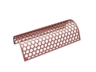 Screen basket, width 1590 mm, perforated plate thickness t=15, perforation Ø80, ligament 13/13.8 for Zeno Zerkleinerungsmaschinen 