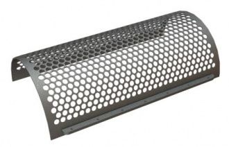Screen basket width 1644, screen plate thickness t=10, round perforation Ø43, ligament 9, Hardox for Artech Recyclingtechnik GmbH 