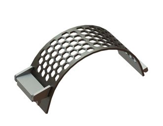 Screen basket width 340, plate thickness t=15, hexagonal perforation width across flats 50 for Lindner Recyclingtech Lindner Komet