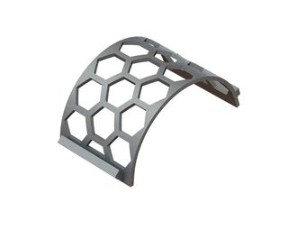Screen basket width 346, plate thickness t=15, perforation width across flats 100, ligament 20 for Weima Maschinenbau GmbH 
