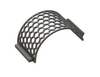 Screen basket width 346, plate thickness t=15, perforation width across flats 60, ligament 12 for WEIMA America Inc. 
