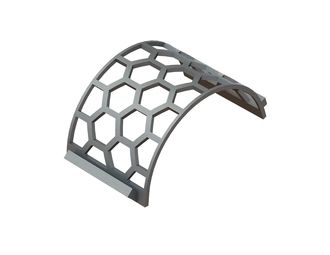 Screen basket width 346, plate thickness t=15, perforation width across flats 90, ligament 18 for Weima Maschinenbau GmbH 