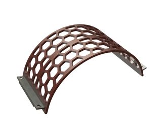 Screen basket width 437, plate thickness t=15, hexagonal perforation width across flats 75 for Lindner Recyclingtech Lindner Meteor