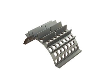 Screen basket width 577, plate thickness t=25, hexagonal perforation width across flats 60 for Lindner Recyclingtech Lindner Jupiter