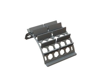 Screen basket width 577, plate thickness t=25, hexagonal perforation width across flats 90 for Lindner Recyclingtech Lindner Jupiter