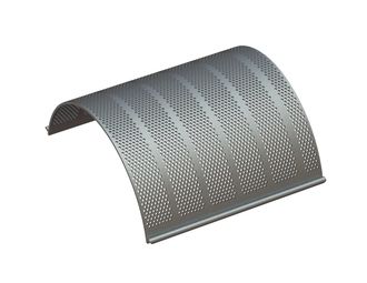 Screen basket, width 788, screen plate thickness t=10, perforation Ø10, ligament 5 for Herbold Meckesheim USA - Resource Recycling Systems Inc. 