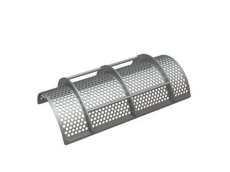 Screen basket, width 976, screen plate thickness t=6, perforation Ø18, ligament 6, structural steel for Herbold Meckesheim GmbH Herbold SML