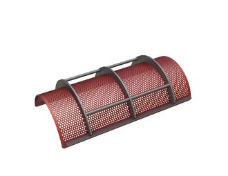 Screen basket width 976, screen plate thickness t=6, round perforation Ø6.4, ligament 4 for Herbold Meckesheim GmbH 
