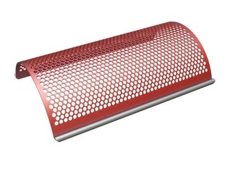 Screen basket width 995, screen plate thickness t=6, round perforation Ø20, ligament 4, Hardox for Herbold Meckesheim GmbH Herbold SMS