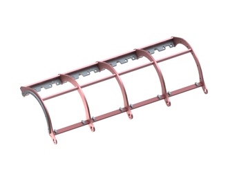 Screen frame 2034x344x876xR303, Hardox for Lindner Recyclingtech 