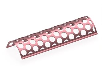 Screen plate 1430 wide, sheet thickness t=12 hole Ø100, bar width 30, Hardox for Eldan Recycling 