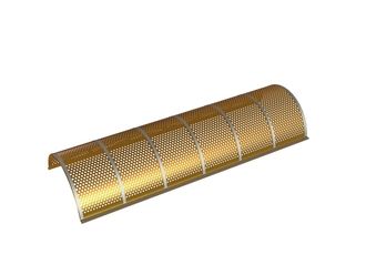 Screen plate 1450 wide, sheet thickness t=4 hole Ø4.5, bar width 2.5, wear resistant for Eldan Recycling 