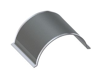 Screen plate 507 wide, sheet thickness t=8 for Cumberland 