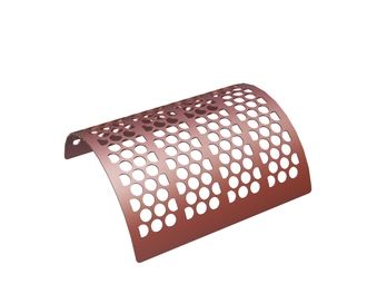 Screen plate 682 wide, sheet thickness t=6 hole Ø40, bar width 8, Hardox for Heinrich Dreher Maschinenbau 