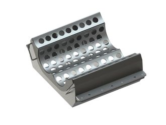 Screen plate 787 wide, sheet thickness t=10 for Untha 