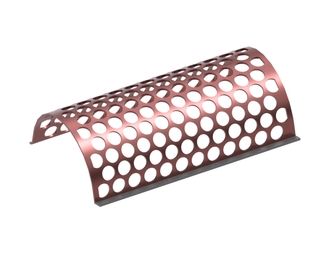 Screen plate, width 1245, screen plate thickness t=12, perforation Ø80, ligament 18 