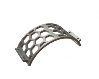 Screen plate width 360, plate thickness t=25, hexagonal perforation width across flats 100 for Lindner Recyclingtech Lindner Meteor