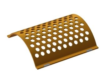 Screen plate, width 526, screen plate thickness t=10, perforation Ø38, ligament 16 for Cumberland 