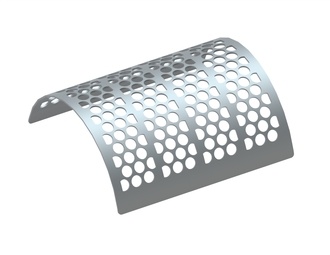 Screen plate, width 682, screen plate thickness t=6, perforation Ø40, ligament 8 for Heinrich Dreher Maschinenbau 