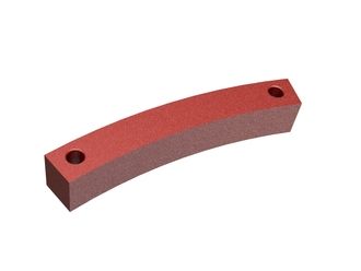 Segment 244x47x40 symmetrical, 2x M16 thread, Hardox for Untha Untha XR 3000
