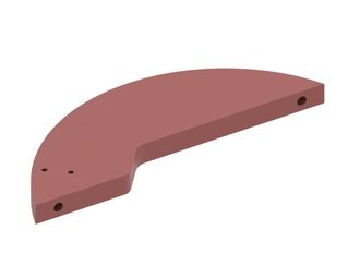 segment de remplissage droite 2xM10, arrondi, Hardox 