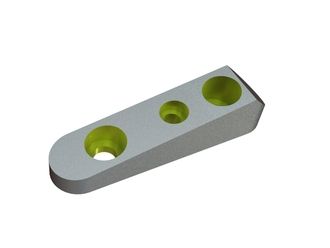 Short kneading bar for rotor disc 66x15x15 Eco Line for Herbold Meckesheim USA - Resource Recycling Systems Inc. 