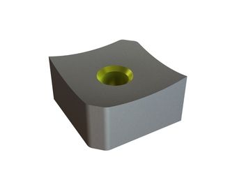 Shredder knife 37x37x20, Eco Line, M12 thread, X version for Untha Untha MR