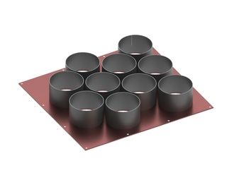 Siebbelag 1100x995x168 Lochung Ø250, Hardox für Bezner Siebtrommel 