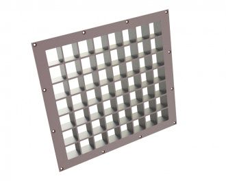 Siebbelag 1100x995x8x103 Lochung 109x112, Hardox für Bezner Siebtrommel 