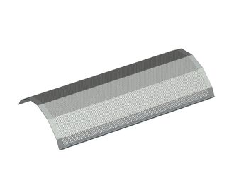 Siebblech 1755 breit, Siebblechstärke t=5 Lochung Ø10, Steg 5 