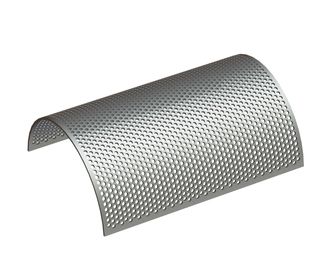 Siebblech 589 breit, Siebblechstärke t=6 Lochung Ø10, Steg 4 