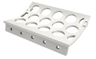Siebblech Wartungstür mitte Lochung 80mm Hardox für Vecoplan 
